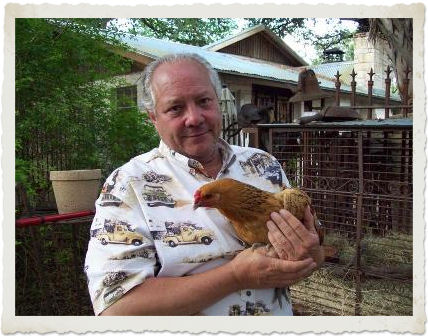Evans Weaver loves his chickens